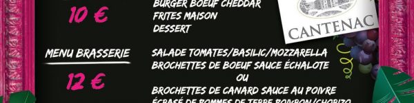 Menu JPO Ch. Cantenac