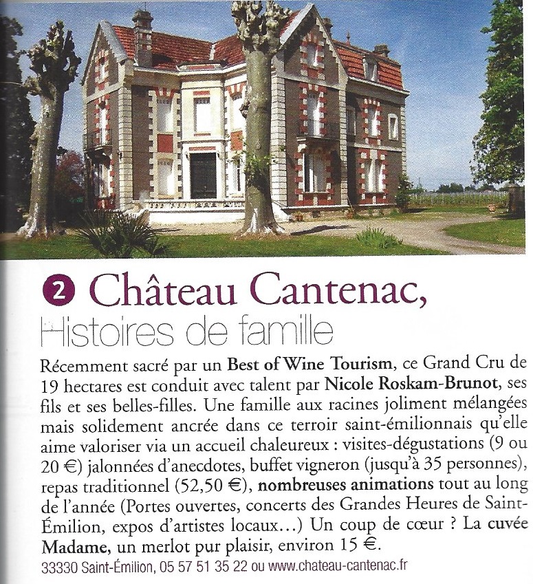 Terre de Vins 45 Circuits Oenotourisme Chateau Cantenac Art