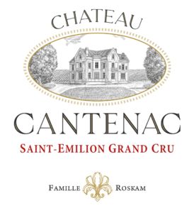Chateau Cantenac logo, composition, famille roskam saint emilion france